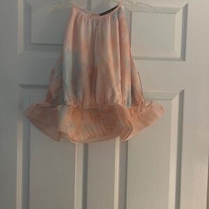 AKIRA COLORFUL SKY OMBRE PALAZZO PANT Size MM Top is a large